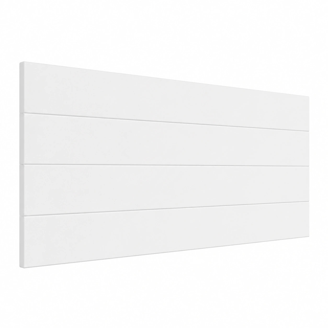 Cabecero de Madera Estilo Vintage Nórdico para Cama de 105 cm en Blanco