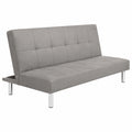 Sofá Cama SHIITO Levis Clic-Clac Diseño Moderno Capitoné Cemento
