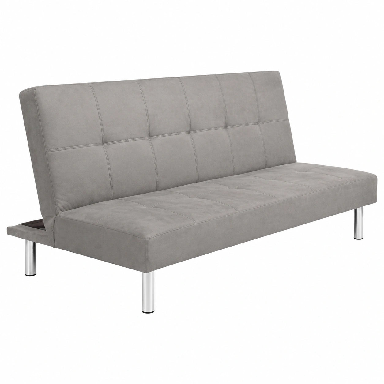 Sofá Cama SHIITO Levis Clic-Clac Diseño Moderno Capitoné Cemento