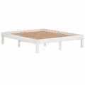 Cama de Madera Maciza de Pino King Size 150x200 cm para Dormitorio