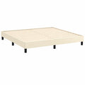 Cama moderna tapizada en cuero sintético, tamaño king para dormitorio