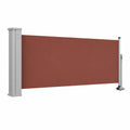 Pantalla Retráctil para Terraza, Parasol Exterior Jardín, 80x300 cm, Marrón