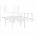 Cama de Metal Blanca con Cabecero 120x190 cm vidaXL