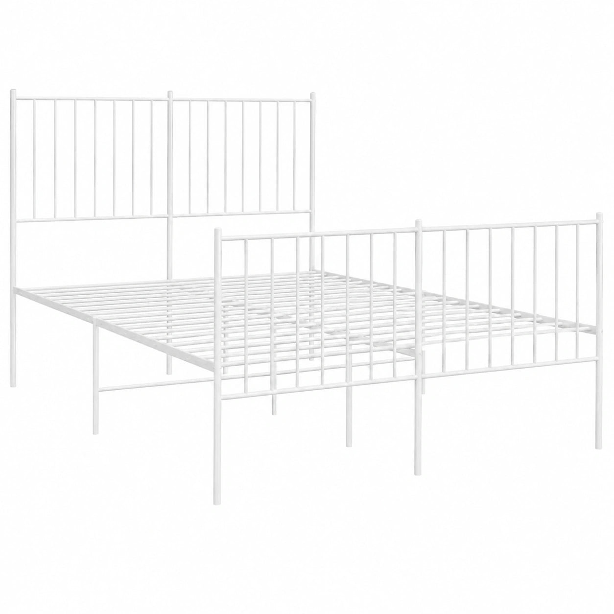 Cama de Metal Blanca con Cabecero 120x190 cm vidaXL