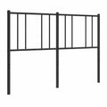 Cabecero de Cama de Metal Negro 160 cm para Cama Matrimonial