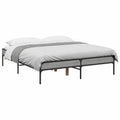 Sofá Homgoday Sonoma Gris 140x200 cm de Madera y Metal para Dormitorio