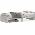 Sofá Cama Homgoday de Madera y Tela Gris 90x190 cm para Dormitorio Moderno