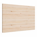 Cabecero de Madera Nórdico para Cama Individual 90x90 cm, Acabado Natural