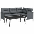 Conjunto de Muebles de Jardín de 2 Unidades en Acero Color Antracita