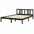 Manta de Madera Maciza Negra 150x200 cm, King Size