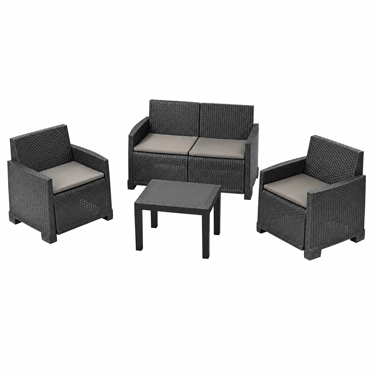 Conjunto de Muebles de Jardín Iseo de 4 Piezas por IPAE Progarden