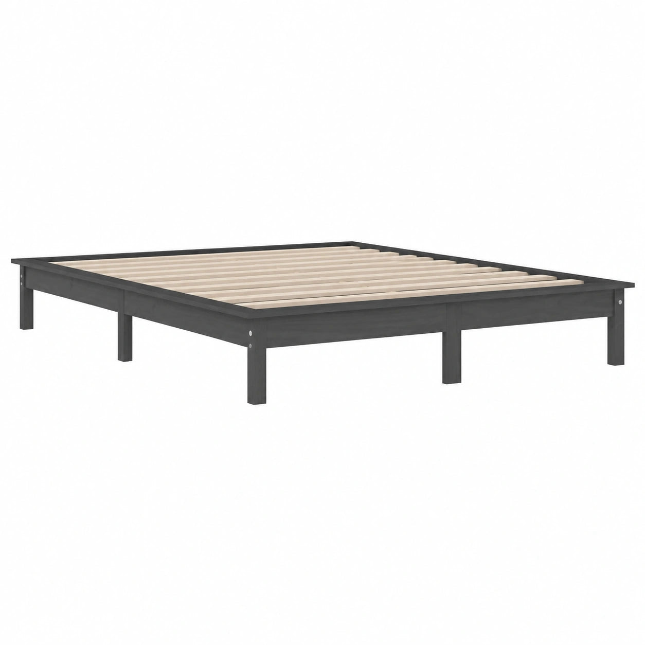 Colcha Gris King Size 150x200 cm de Pino Macizo, Muebles y Accesorios