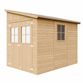 Caseta de Jardín de Madera sin Lateral 216x318 cm 6m² - Almacén para Bicicletas y Herramientas