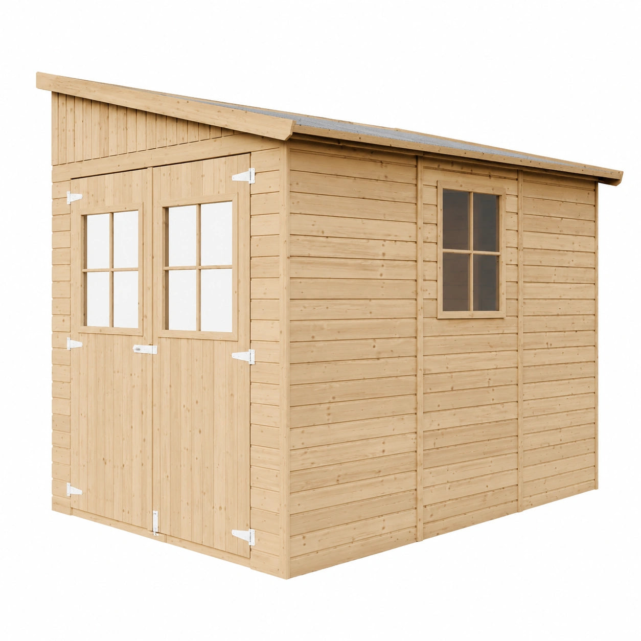 Caseta de Jardín de Madera sin Lateral 216x318 cm 6m² - Almacén para Bicicletas y Herramientas