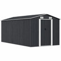 Cobertizo de Jardín Metálico Antracita 257x497x178 cm vidaXL