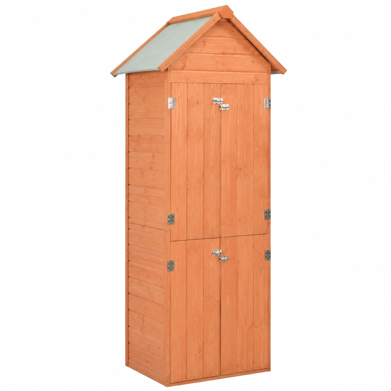 Armario de Almacenamiento Exterior de Madera 71x60x213 cm para Jardín