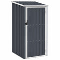 Cobertizo de Metal para Jardín 87x98x148/159 cm Antracita Acero Galvanizado Resistente