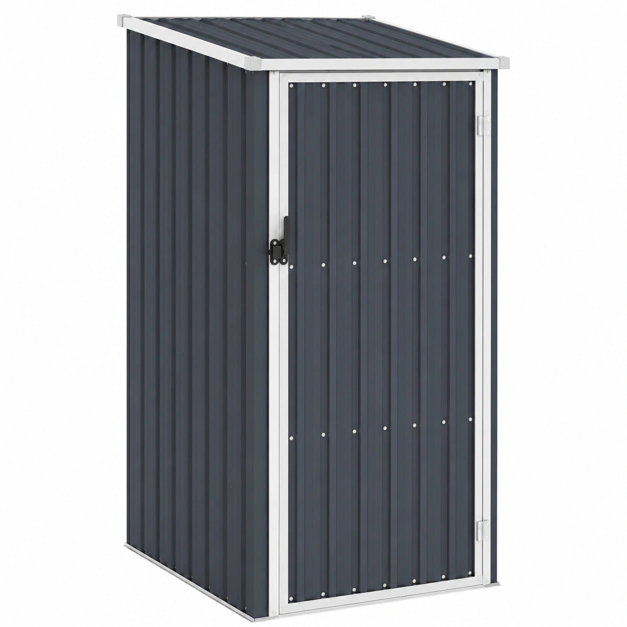 Cobertizo de Metal para Jardín 87x98x148/159 cm Antracita Acero Galvanizado Resistente