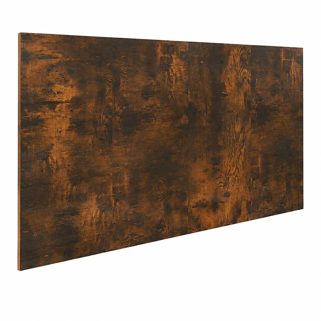 Cabecero de Madera Contrachapada de Roble Ahumado para Cama 160x1,5x80 cm