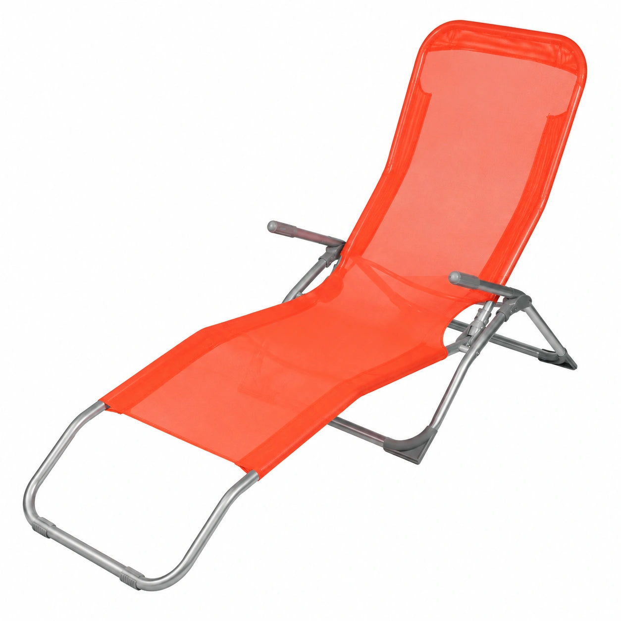 Juego de 2 tumbonas coral 140x95x61 cm
